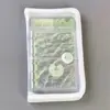 Bolsa de Almacenamiento Transparente de Sarja A6 Pegatina de Película Cortada Bolsa de Almacenamiento de Pegatinas Material para Diario Personal Color Sólido Simple Fresco Estuche para Lápices Gran Capacidad