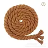 Atacado em Estoque Corda de Algodão Colorida de 8mm com Três Fios para Tecelagem de Cordas para Tapeçaria, Amarração e Nós Decorativos DIY