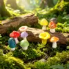 Musgo Micro-Paisagismo Criativo Cogumelos Artificiais Floresta Bonsai Jardinagem DIY Decoração de Paisagismo Acessórios Pequenos Enfeites