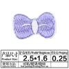 Autoadhesivo Ventas Directas de Fábrica Lindo Dibujo Animado Lazo Bordado Pegatinas de Tela Decoración Ropa de Muñeca diy Manual Mini Pequeñas Pegatinas de Tela