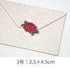 Fabricante Vende Parche de Tela Bordado con Flor Rosa Roja Parche Decorativo para Jeans Accesorios de Ropa Fabricante Venta al por Mayor