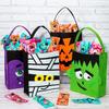 Nova bolsa de feltro quente de Halloween bolsa engraçada para armazenamento de doces infantis bolsa de presente de feltro de bruxa abóbora