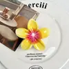 Pinza para el Cabello de Flor de Huevo Yi Mengling para Mujer, Pinza Tiburón Mediana para el Cabello Semi-Recogido de Verano en la Parte Posterior de la Cabeza, Accesorio para el Cabello