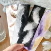 30 Piezas de Serie de Plumas Coloridas Retro Bloc de Notas Sencillo Material Creativo Literario Ins Papel de Lectura Marcador de Páginas DIY