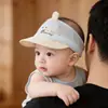 Gorro de bebé para verano, gorro transpirable con parte superior abierta, gorro lindo y adorable para protección de la fontanela de recién nacidos, sombrero para el sol para bebés de pocos meses