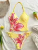 Nuevo traje de baño de dos piezas 2027 para niñas, color liso con estampados, para niños mayores, calidad de exportación, adecuado para usar en la playa, en el tiempo libre y en aguas termales