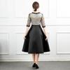Estación Independiente Vestido de Noche Europeo y Americano para Mujer Banquete Moda Patrón Adulto Digno y Elegante Anfitrión Vestido Pequeño en Stock