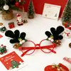 Ming Guan Nuevas Decoraciones Navideñas Astas Creativas Cascabeles Monturas de Gafas Decoraciones de Ambiente Festivo Accesorios para Fotos