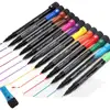 Marcadores de Pizarra Blanca Magnéticos Fuertes Borrables, Set de 12 Colores para Oficina y Enseñanza, Escritura Suave, En Stock