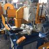 Máquina de serra circular de metal hidráulica semiautomática, equipamento de corte e corte de tubos quadrados e redondos, máquina de serra circular de metal de mesa