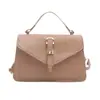 Nova bolsa feminina casual 2026, cor sólida retrô, bolsa transversal estilo coreano da moda de verão, bolsa de ombro simples e versátil para o dia a dia