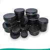 Caja de Aluminio 10ml Negra 35*18mm Cera para Coche Redonda Roscada Lata de Aluminio Cosméticos DIY Caja de Aluminio Caja de Embalaje