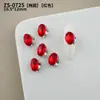 Rhinestones Brillantes para Uñas, Rhinestones Rojos Transparentes Rosa con Forma de Almohada y Forma de Cubo de Azúcar para Año Nuevo, Rhinestones para Uñas al por Mayor