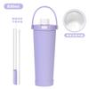 Novo Modelo 2026 830ml Copo com Canudo de Aço Inoxidável com Revestimento Cerâmico, Pode Sugar Pérolas, Copo Térmico Portátil com Tampa de Pressão e Bloqueio de Cores