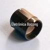 Botão de Metal Losango Preto Diâmetro Externo 15*17mm Alto Furo Interno 6 Liga de Alumínio Sem Gravação Botão de Plástico de Alumínio