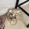 Bolsa Mini Transversal para Celular com Lantejoulas, Pequena Bolsa de Ombro, Bolsa de Maquiagem Brilhante da Moda, Bolsa Pequena Versátil de Verão