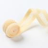 Spot Blanco Colorido 1.8cm Malla con Banda Elástica Elástica Tejido a Máquina Crochet Nylon Accesorios de Ropa