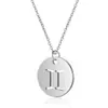 Collar de Acero de Titanio de 12 mm con Doce Constelaciones Joyería Aries Sagitario Cadena para Clavícula de Acero Inoxidable de Constelación Europea y Americana