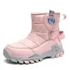 Fabricante de Botas de Nieve para Niños Venta al por Mayor Botas de Nieve de Invierno para Niños Botas Cálidas de Invierno Zapatos de Algodón Antideslizantes para Niños Caña Baja