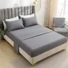 E-commerce transfronteiriço, cor sólida, tecido escovado, lençol de solteiro, conjunto de cama, colcha para hotel e pousada, item único, dropshipping disponível