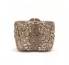 Bolsa de noite de banquete de moda europeia e americana transfronteiriça, clutch de noite adornado com diamantes para mulheres