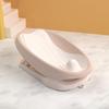 Cama de baño ajustable para bebé, estante de baño para bebé, artefacto para baño acostado para recién nacido, tapete inclinado anti-escupitajos para bebé