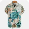 Comércio exterior 2024 estampa legal fofa de tubarão com impressão 3D camisa masculina casual de rua masculina
