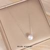 Nuevo Collar de Perlas Naturales de Agua Dulce con un Diseño Simple y Elegante, Hecho de Plata Esterlina, con una Cadena Clavicular Versátil y Moderna para Mujer