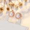 Novos brincos de pérola em forma de ninho de pássaro de luxo acessíveis franceses, brincos coreanos de alta qualidade, design de nicho, brincos de prata para mulheres