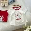Timo camiseta de verano fina de manga corta para niñas niños bebé estilo coreano top prenda exterior de manga corta para niñas capa base