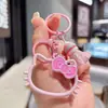 Llavero Creativo Nuevo Hueco Color Macarrón Gatito Lindo Celebridad de Internet Aleación Hello Kitty Llavero de Coche