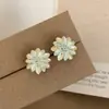 Brincos Florais Bicolores com Gotejamento de Óleo de Design Exquisito Retrô para Mulheres, Únicos e Estilosos, Sensação de Alto Padrão, Versáteis para o Dia a Dia