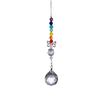 Pendente de borboleta pequena de desenho animado, folha de bordo de cristal, conta pontiaguda, bola de lâmpada de 20 mm, borboleta de metal, pingente de cristal de amor