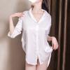 Cadena Dulce Divertida Estilo Salado Camisa de Novio Pijama Cuello en V Sexy Camisón Estilo Puro Set Estilo Puro Deseo