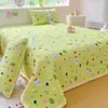 Quatro Estações Universal Fofo Algodão Enrugado Gaze Espessada Cobertura de Cama Conjunto de Três Peças Lençol Acolchoado Colchão de Dormitório Estudantil