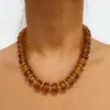 Yongge Jewelry Colgante de Collar de Cuentas Acrílicas Coloridas Dopamina Estilo Europeo y Americano Moda Accesorios de Collar Color Caramelo