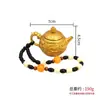 Latón gira la olla alrededor mini dragón y tetera de fénix inmediatamente cambian de manos para jugar mahjong artesanías de cobre de la suerte