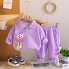 Conjunto de Otoño de Manga Larga para Niñas de Comercio Exterior Nuevo Ropa de Otoño para Bebé Ropa Casual de Dos Piezas para Niños Venta al por Mayor Moderno Transfronterizo