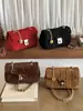 Bolso bandolera de cadena de alta gama transfronterizo para mujer, nuevo modelo otoño 2026, bolso de hombro acolchado de diamante, bolso cuadrado pequeño simple