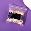 50 PEÇAS de varinhas mágicas de esponja para nail art, pincéis de esponja com ponta dupla para gradiente para nail art e decoração de mãos