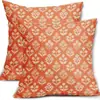 Nueva funda de almohada decorativa con estampado floral vintage transfronterizo, funda de cojín rústica para exteriores, cojín decorativo rústico de primavera y verano