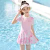 Traje de Baño para Niñas 2026 Nuevo Estilo Otoño e Invierno para Niñas Bebé de una Pieza Niños Medianos y Grandes Equipo Profesional para Natación en Aguas Termales