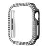 Adequado para Caixa de Relógio Apple 11ª Geração, Caixa Protetora Apple X com Duas Fileiras de Diamantes em PC, Caixa com Diamantes para Apple Watch10