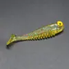 Simulación señuelo Luya Cebo Suave pescado pegajoso suave 5.5cm/1.3g multicolor cola T cebo biónico cebo artificial