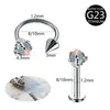 Comercio Electrónico Transfronterizo Aleación de Titanio F136 G23 Cuentas de Garra de Dragón Joyería para Perforaciones en Forma de C y T Pernos para Labios Pernos para Orejas Anillos para Nariz