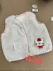 Blusa de manga longa com capuz listrada estilo INS para bebês e crianças pequenas, doce camisa base com botões para meninas