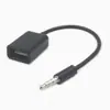 3.5 cabo OTG para carro cabo de áudio auxiliar cabo de dados para player de carro 3.5mm para USB fêmea pen drive Preto