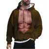 Sudadera con capucha holgada para hombre, con estampado digital 3D personalizado, estilo europeo y americano, primavera y otoño de 2024
