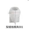 Molde de Silicone para Exibição de Vela Aromática com Essência de Maçã e Pera, Gesso Aromaterápico de Resina Cristal de Papoula, Cortado Irregularmente