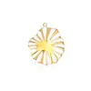 Moda Europea y Americana Transfronteriza Versátil Chapado en Oro de 18 Quilates Accesorios para Collar Pulsera Pendientes DIY Colgante en Forma de Pétalo de Gota de Aceite